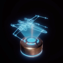 Maquette holographique du X-Wing de Matt Dreis